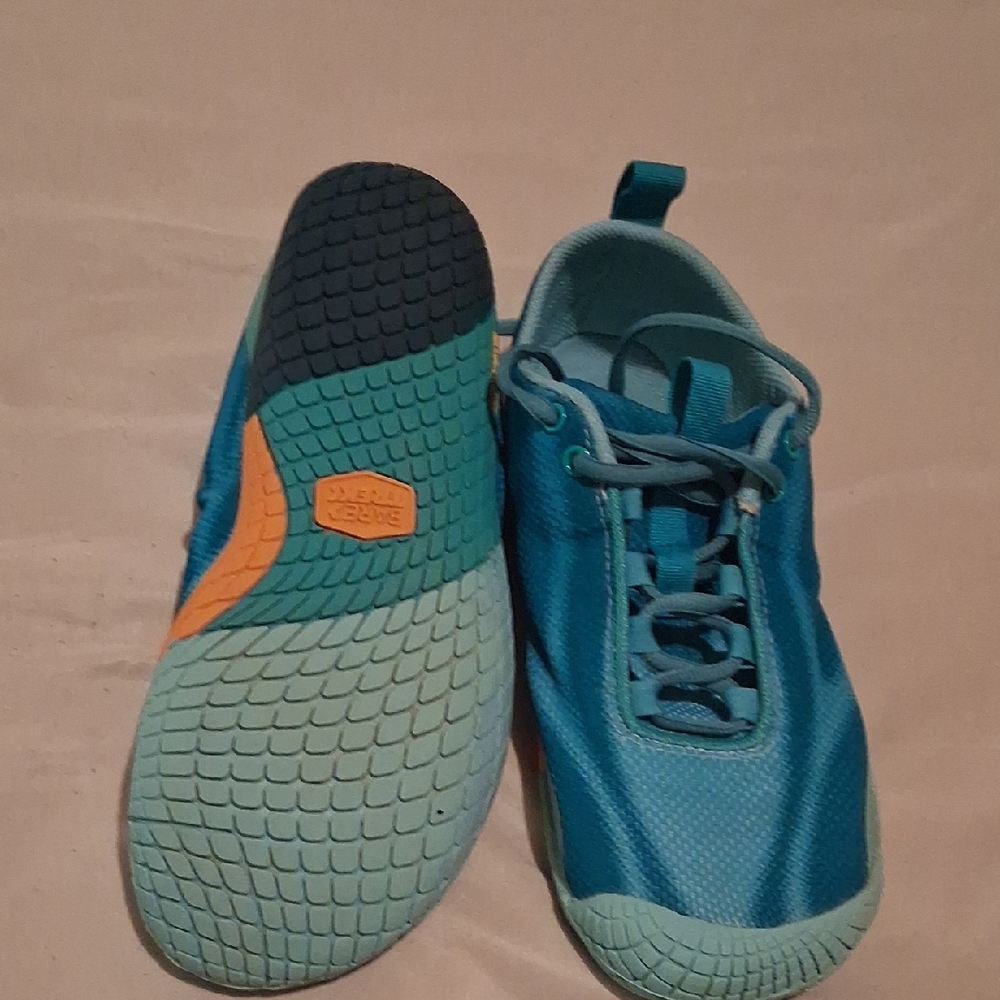 Vibram Turquoise and Orange Sneakers